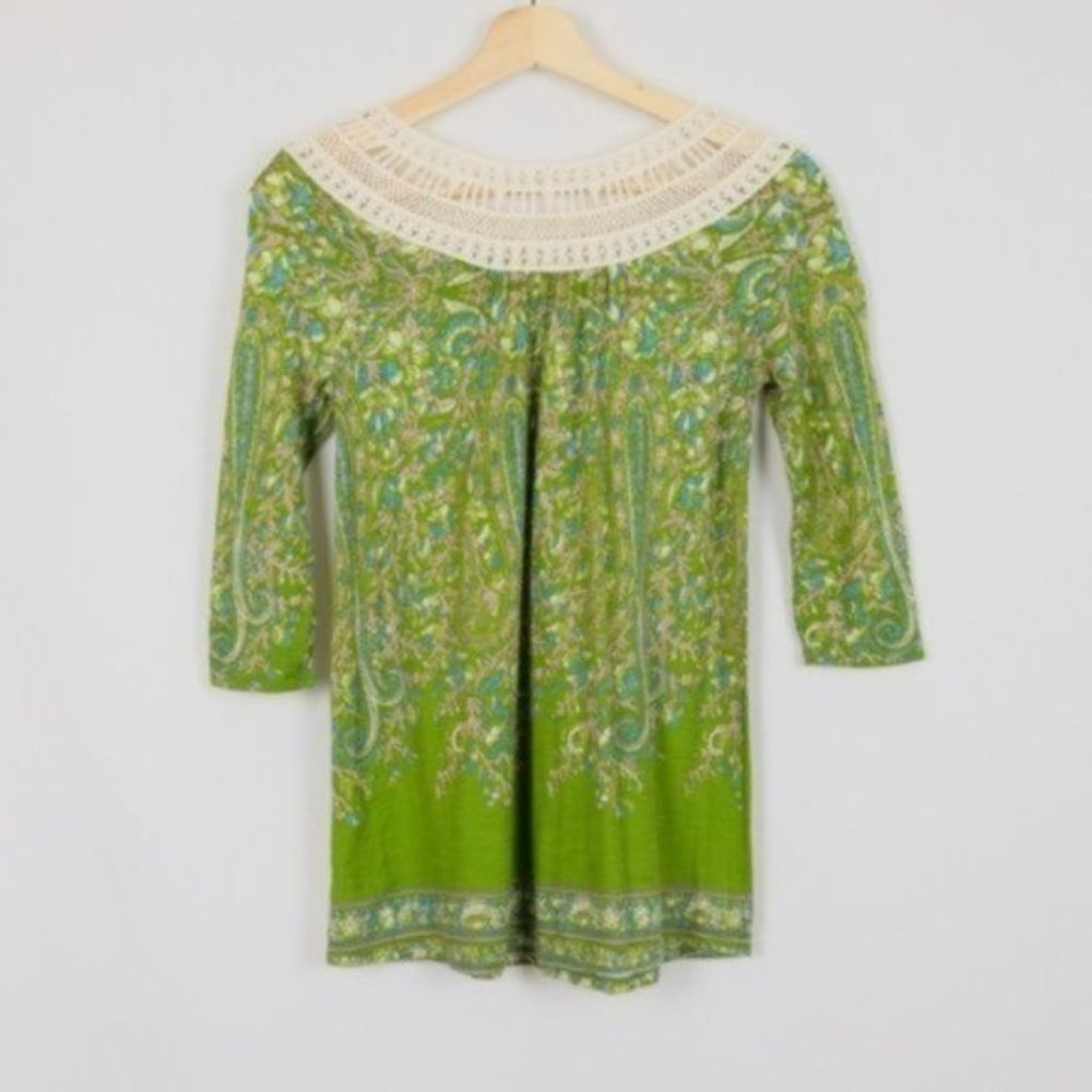 Meadow Rue Green Earthly Delights Crochet Peasant